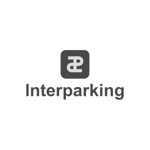 Logo Interparking gris et noir